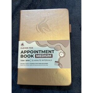 Clever Fox Appointment Book – Hourly Schedule Planner 15-Minute : Medium